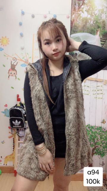 Áo khoác lông cộc tay có nón. A94 | BigBuy360 - bigbuy360.vn