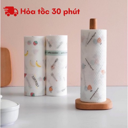 Giấy Lau Đa Năng - Khăn Lau Bếp, Lau Tay 220 Tờ 1 Cuộn Có Thể Giặt Được