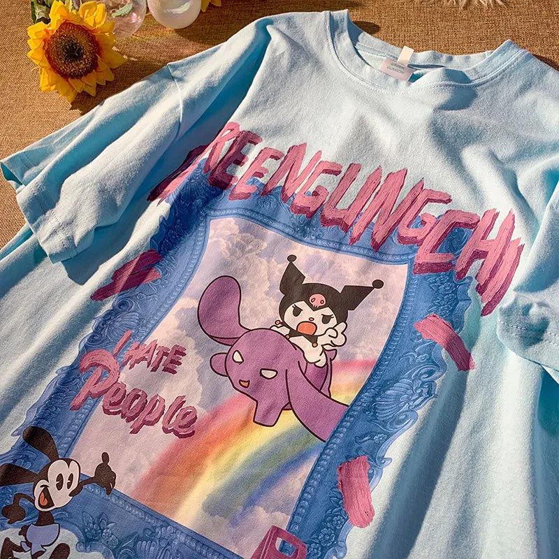 NRVP Áo Thun 100% Cotton Dáng Rộng Thời Trang Hàn Quốc Cho Nữ