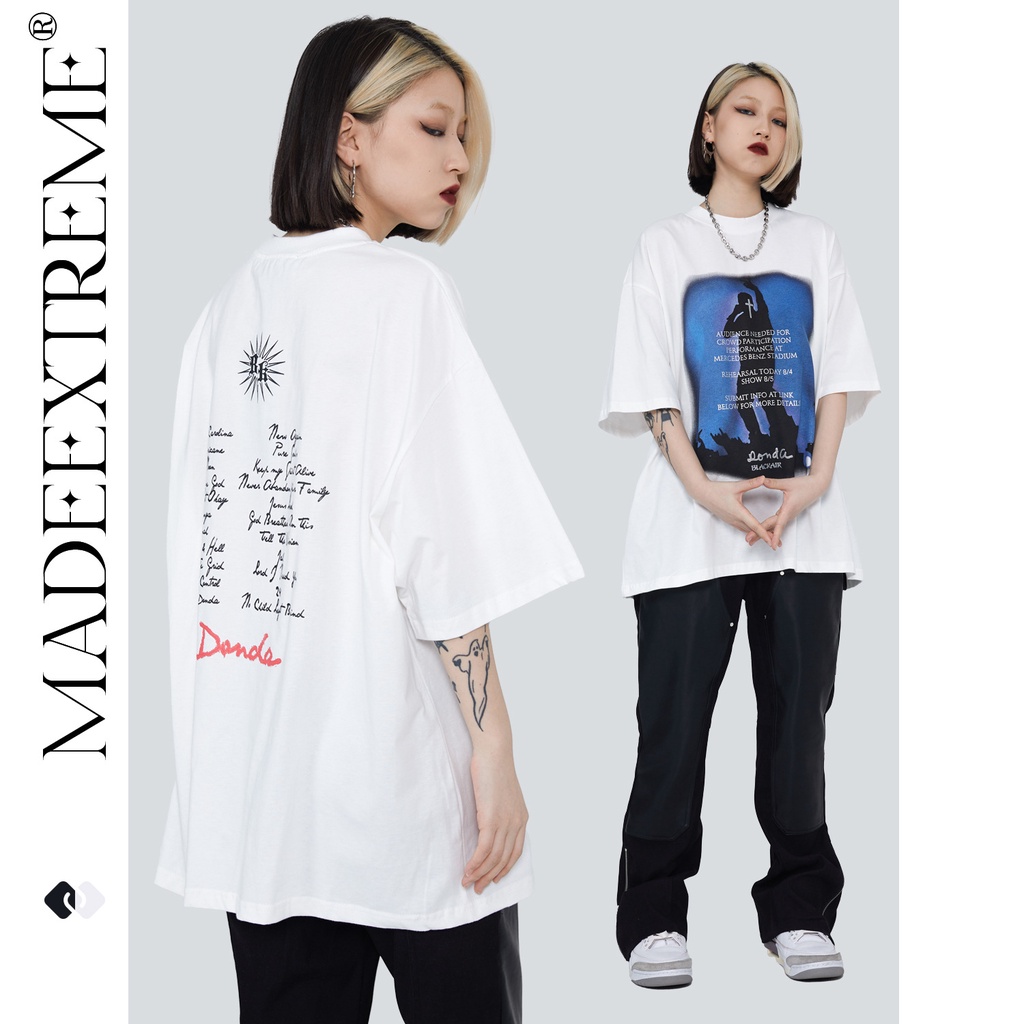 Áo thun nam nữ mùa hè Made Extreme Donda