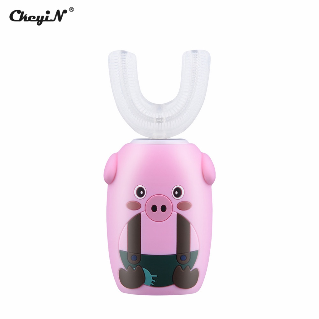 CKEYIN Bàn Chải Đánh Răng Điện Tự Động Hình Chữ U Bằng Silicone Chống Thấm Nước IPX7 DC138