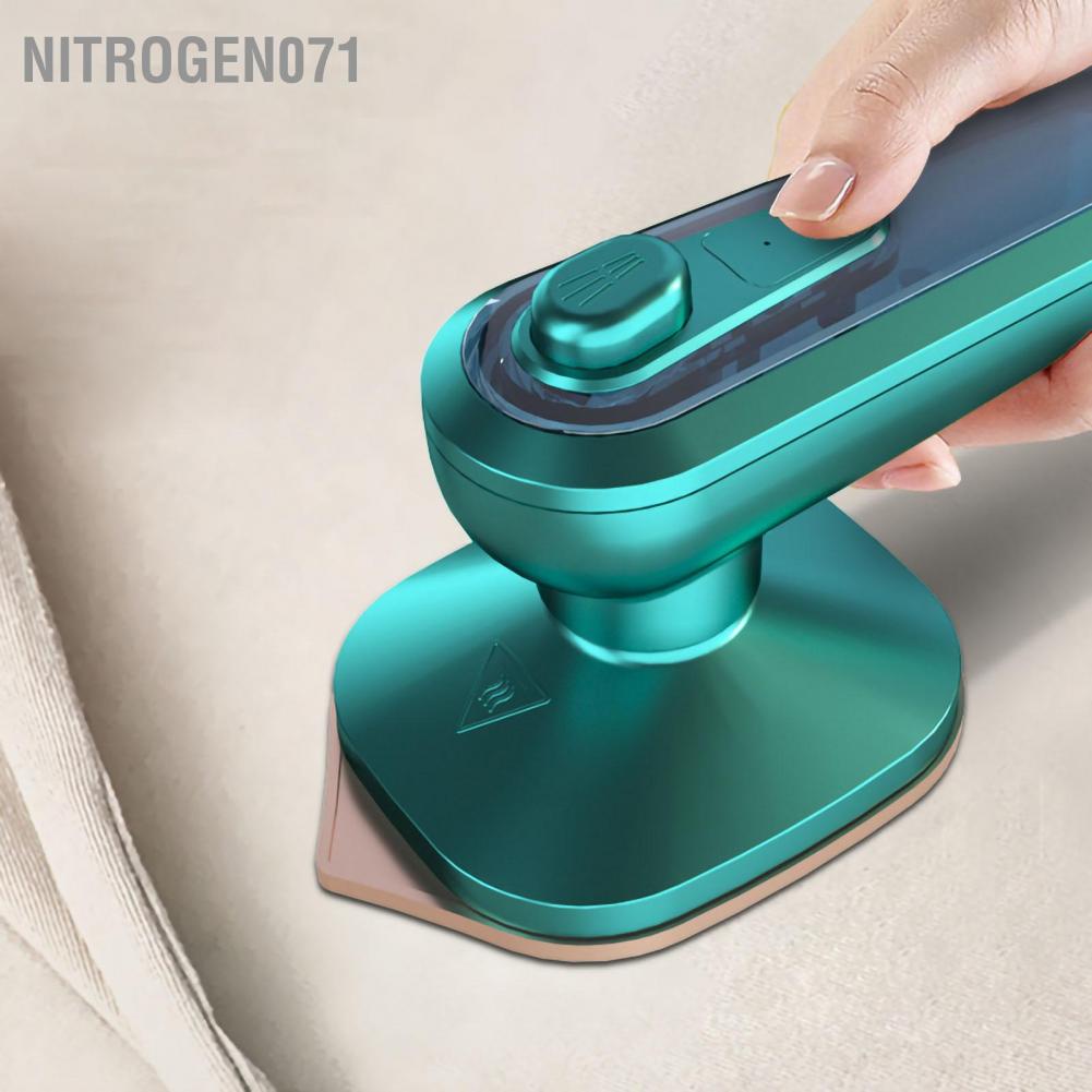 ❤️ Nitrogen071Bàn ủi hơi nước cầm tay mini, bàn là hơi nước mini du lịch nhỏ gọn tiện dụng 220V 30W ABS Gia dụng Điện xanh quần áo