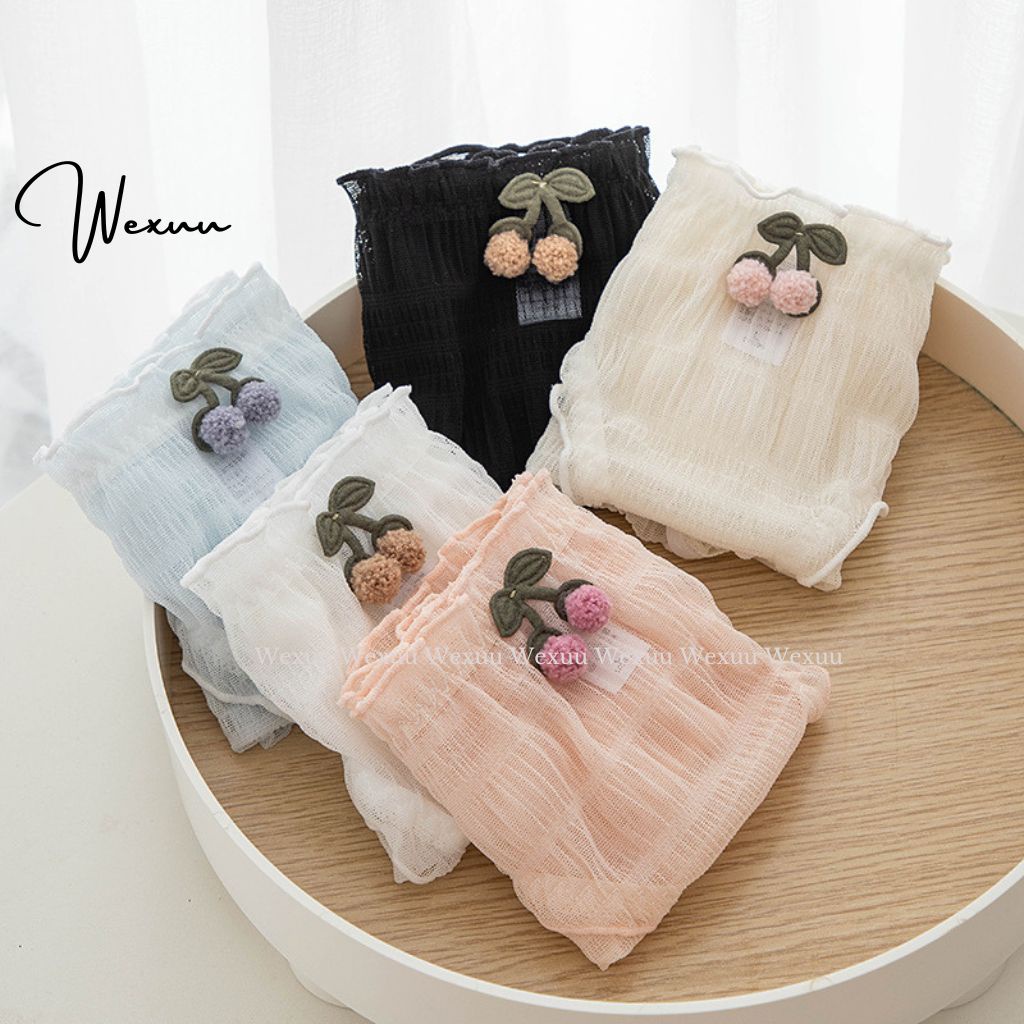 Quần lót ren nữ Wexuu Design cạp viền bèo vải ren lưới co dãn đàn hồi cao cấp - QC135