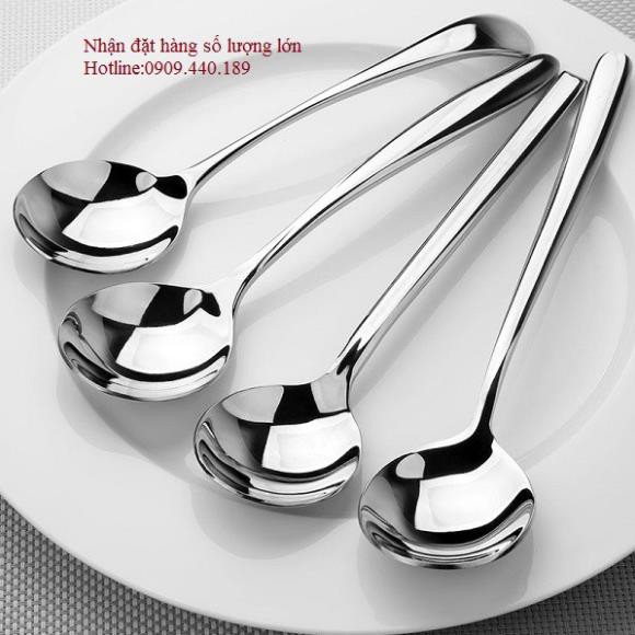 Muỗng inox tròn dài 20cm