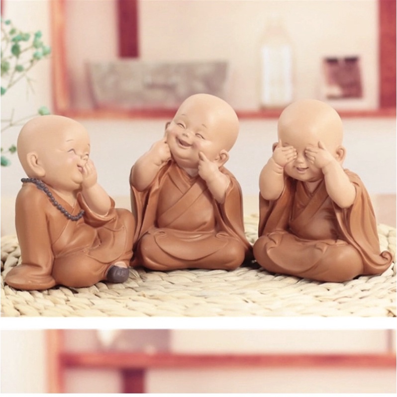 Bộ 3 tam không tiểu vàng 10cm