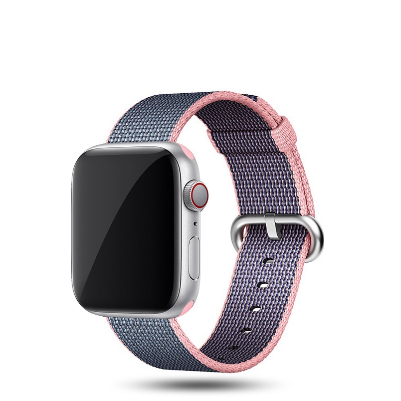 Dây nylon dệt nhiều màu đẹp mắt thay thế cho đồng hồ thông minh Apple Watch 5 4 3 2 1 38mm 40mm 42mm 44mm