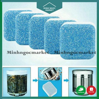 Hộp 12 viên tẩy vệ sinh lồng máy giặt diệt khuẩn và tẩy chất cặn lồng máy giặt hiệu quả.