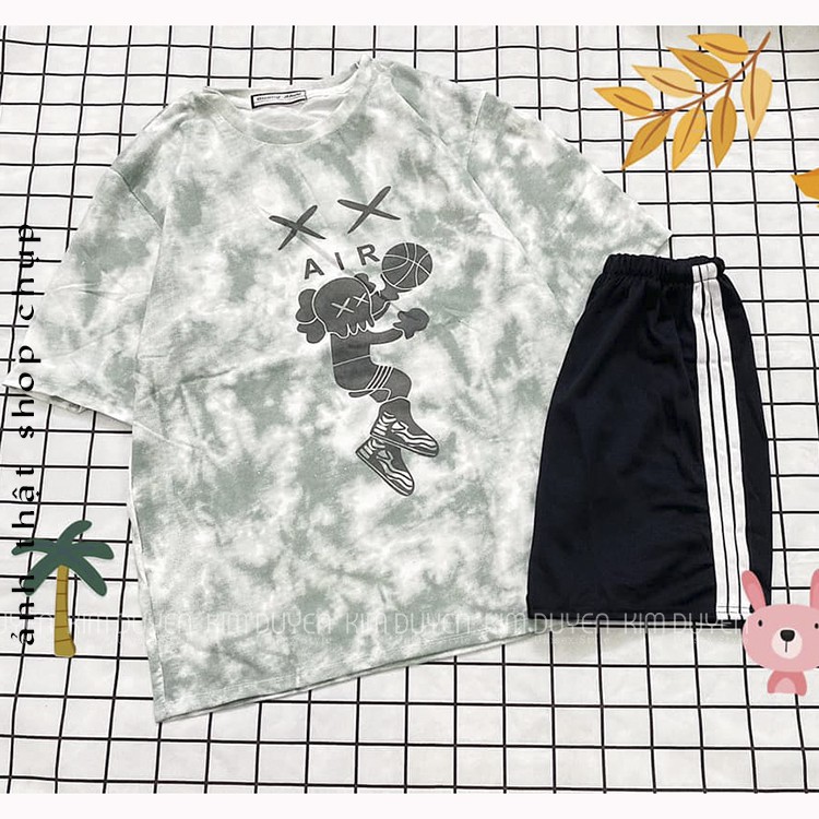 Áo Thun Loang Đẹp Xịn Xò - Áo thun tay lỡ form rộng Unisex 38-65kg Nam Nữ  [VIDEO+ẢNH THẬT]