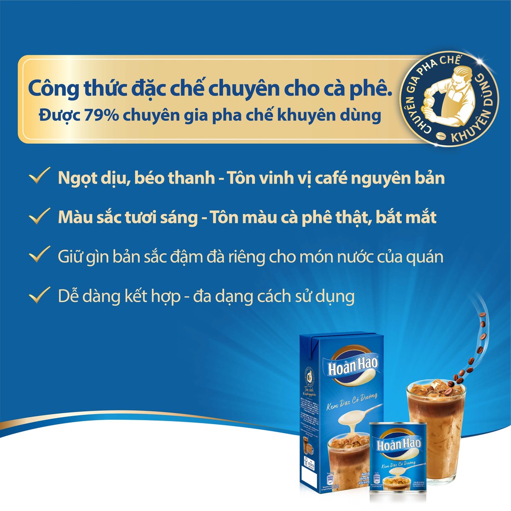 Kem đặc có đường Hoàn Hảo lon 380gr