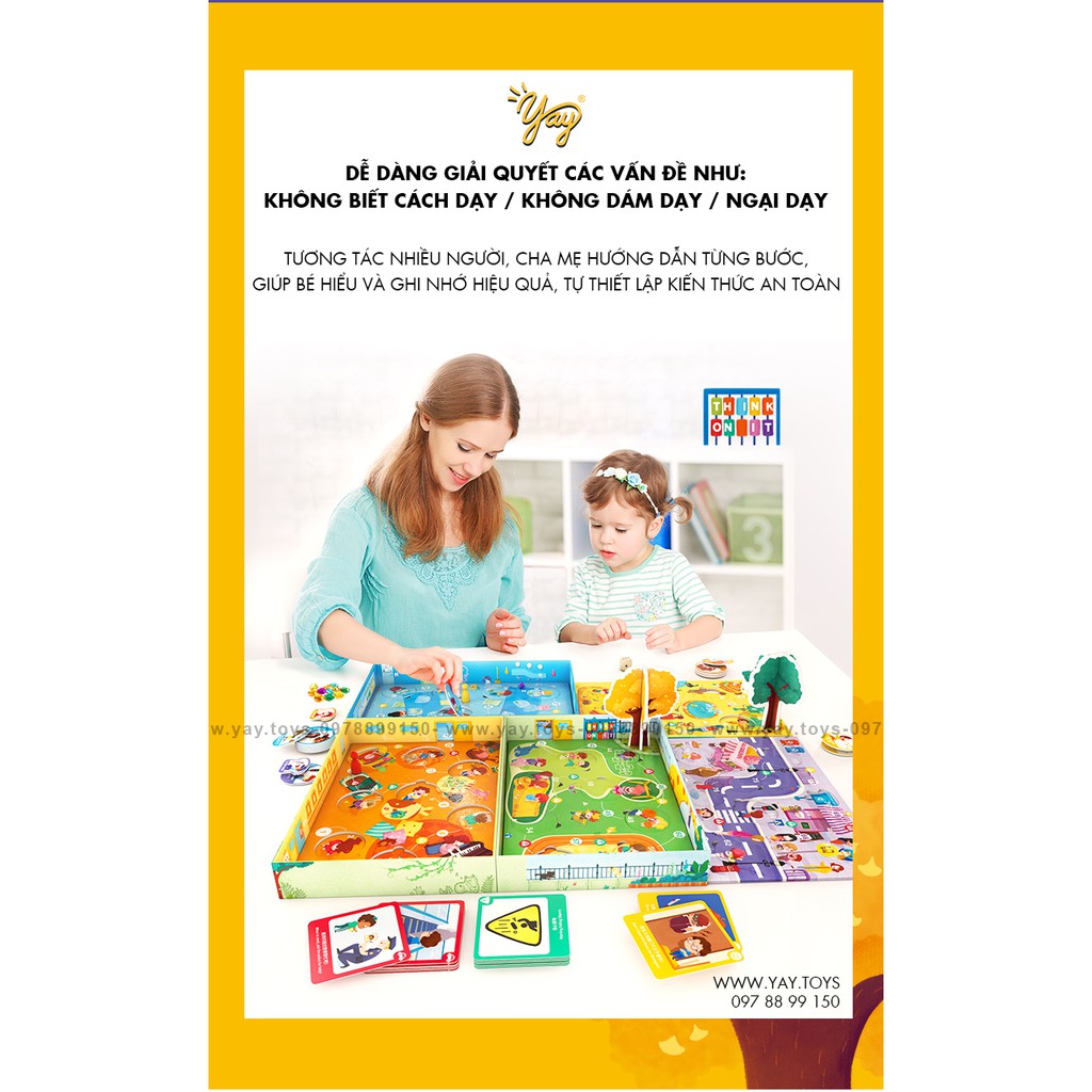 [HDSD, THẺ T.VIỆT] Bộ Boardgame An Toàn Là Trên Hết Bé 3+ Super Safety Kids - TOI