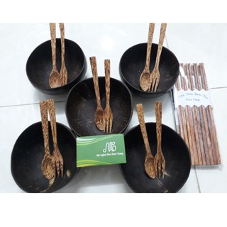 Muỗng gỗ dừa cafe 17cm