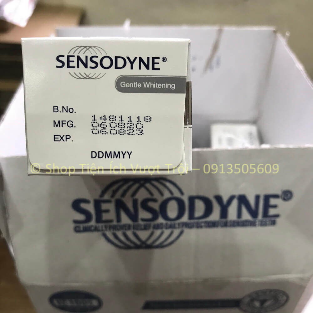 Kem đánh răng Sensodyne Gentle Whitening giúp làm trắng, sạch răng, giảm ê buốt, thơm mát tự nhiên-Tiện Ích Vượt Trội