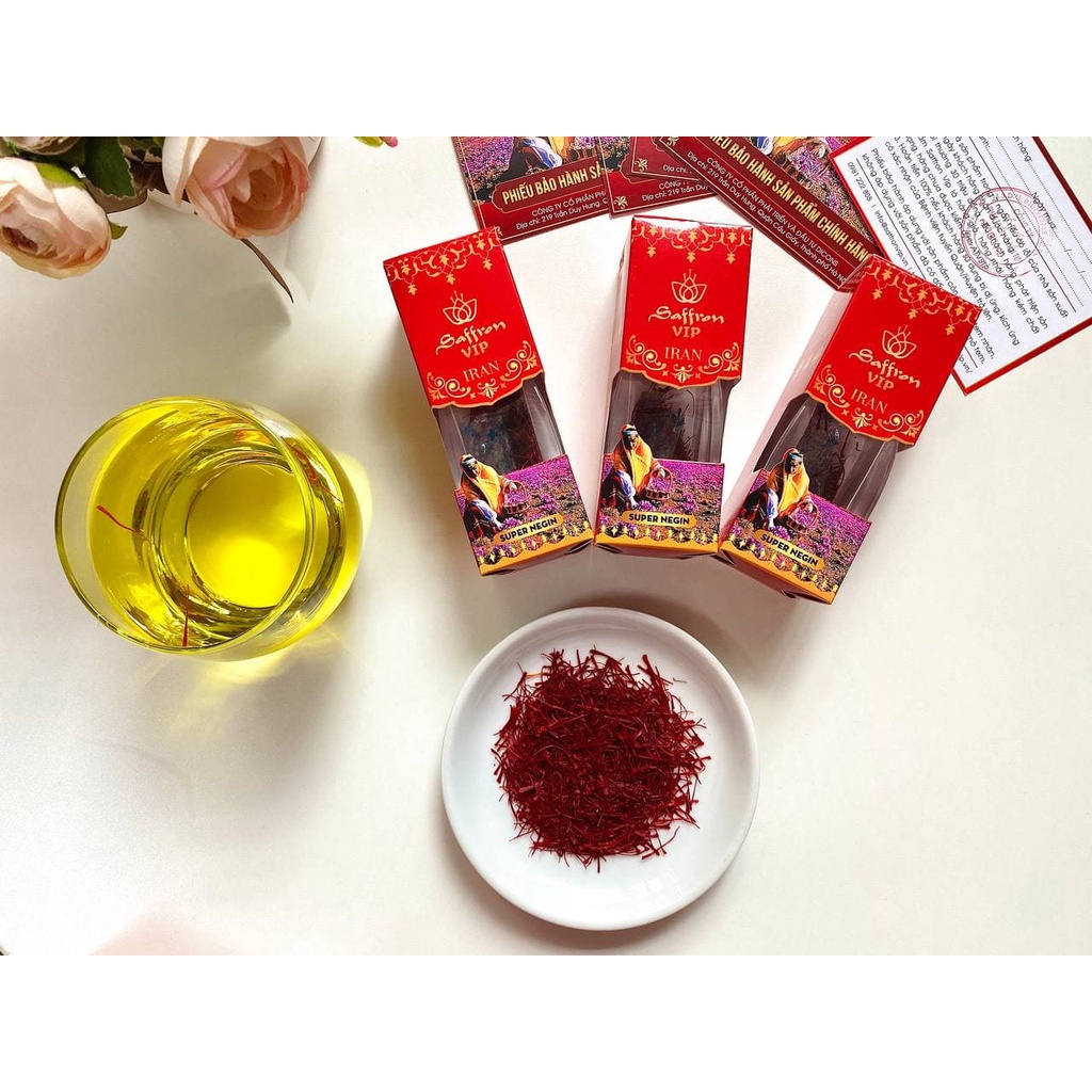 Nhụy Hoa Nghệ Tây Cao Cấp Saffron VIP Lọ 1Gr