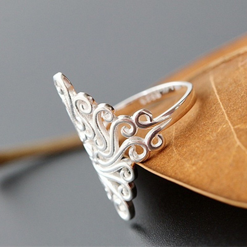 Aifei Jewellery Women Ring Flower 925 Sterling Silver R1127