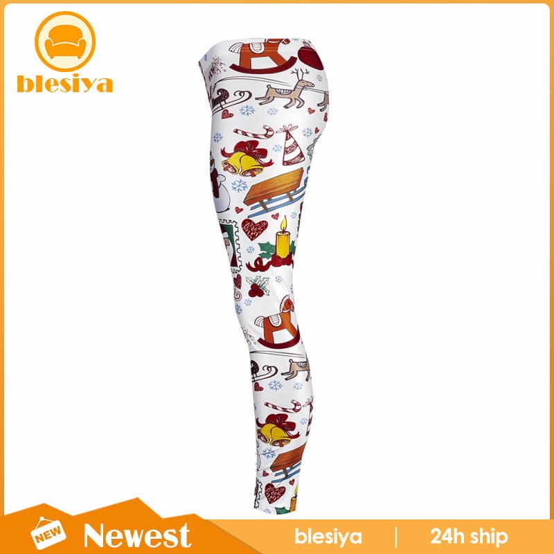 Quần Legging thể thao hoạ tiết in phong cách Giáng sinh cho phái nữ