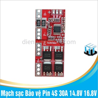 MẠCH SẠC VÀ BẢO VỆ PIN 4S 30A  lithium