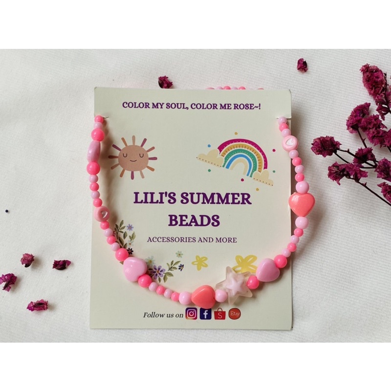 Vòng cổ handmade LILI COLORFULLY LITTLE STAR NECKLACE - LILI'S SUMMER BEADS