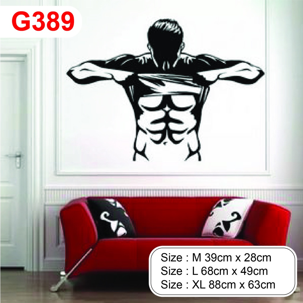 Decal dán trang trí phòng GYM, tăng động lực, thu hút khách hàng, tăng sức tập, tăng doanh thu cho phòng GYM P15