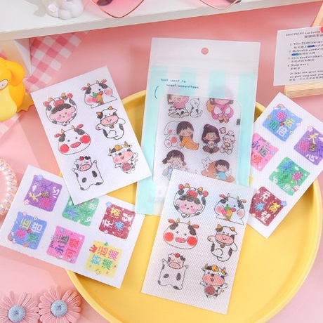 Set 12 Miếng Dán Chống Muỗi Bò Sữa - Sticker Tinh Dầu Đuổi Muỗi Hoạt Hình Hàn Quốc Dễ Thương Duashop