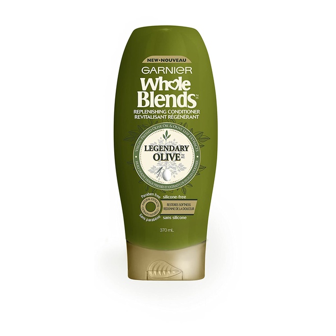 Dầu Xả Chiết Xuất Oliu Garnier Hair Care Whole Blends Legendary Olive Replenishing Conditioner 370ml/650ml (Mỹ)