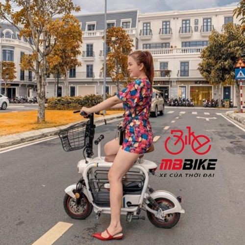 Xe Điện Hotgirl LHAZE - Xe Điện Thông Minh Gấp Gọn - Xe Đạp Điện Chính Hãng - Pin Lithium 12A - Bảo Hành 18 Tháng