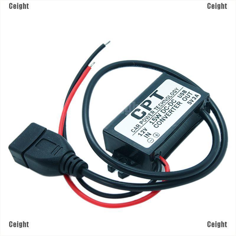 Bộ Chuyển Đổi Nguồn Dc-Dc 12v Sang 5v Usb Đầu Ra 3a 15w