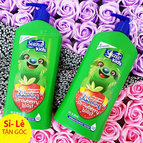 Sữa tắm, gội và Xả cho Bé Suave Kid 3in1 532ml