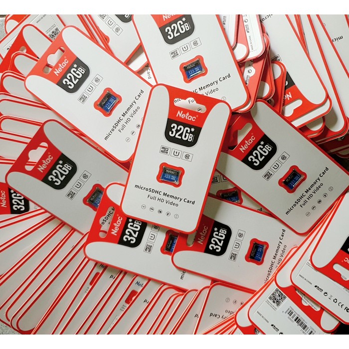 Thẻ nhớ MicroSD NETAC 32GB chuẩn class 10 dành cho camera | BigBuy360 - bigbuy360.vn