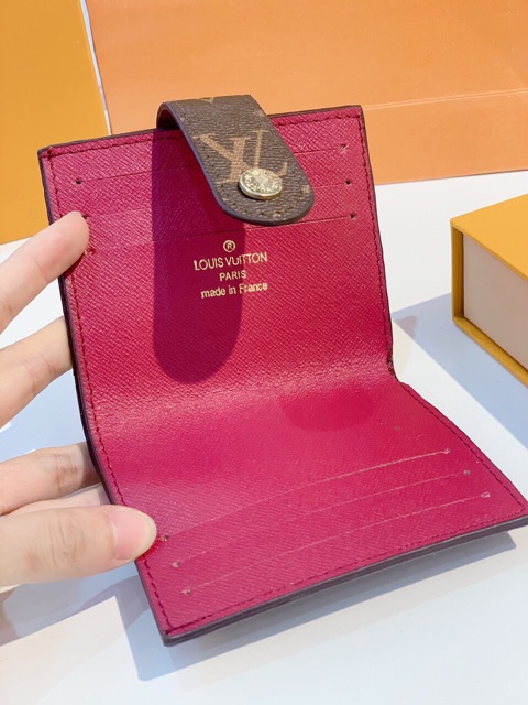 Ví cài thẻ fullbox cam