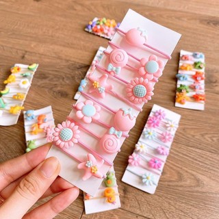 Set dây buộc tóc 10 chiếc dễ thương cho bé- giao ngẫu nhiên