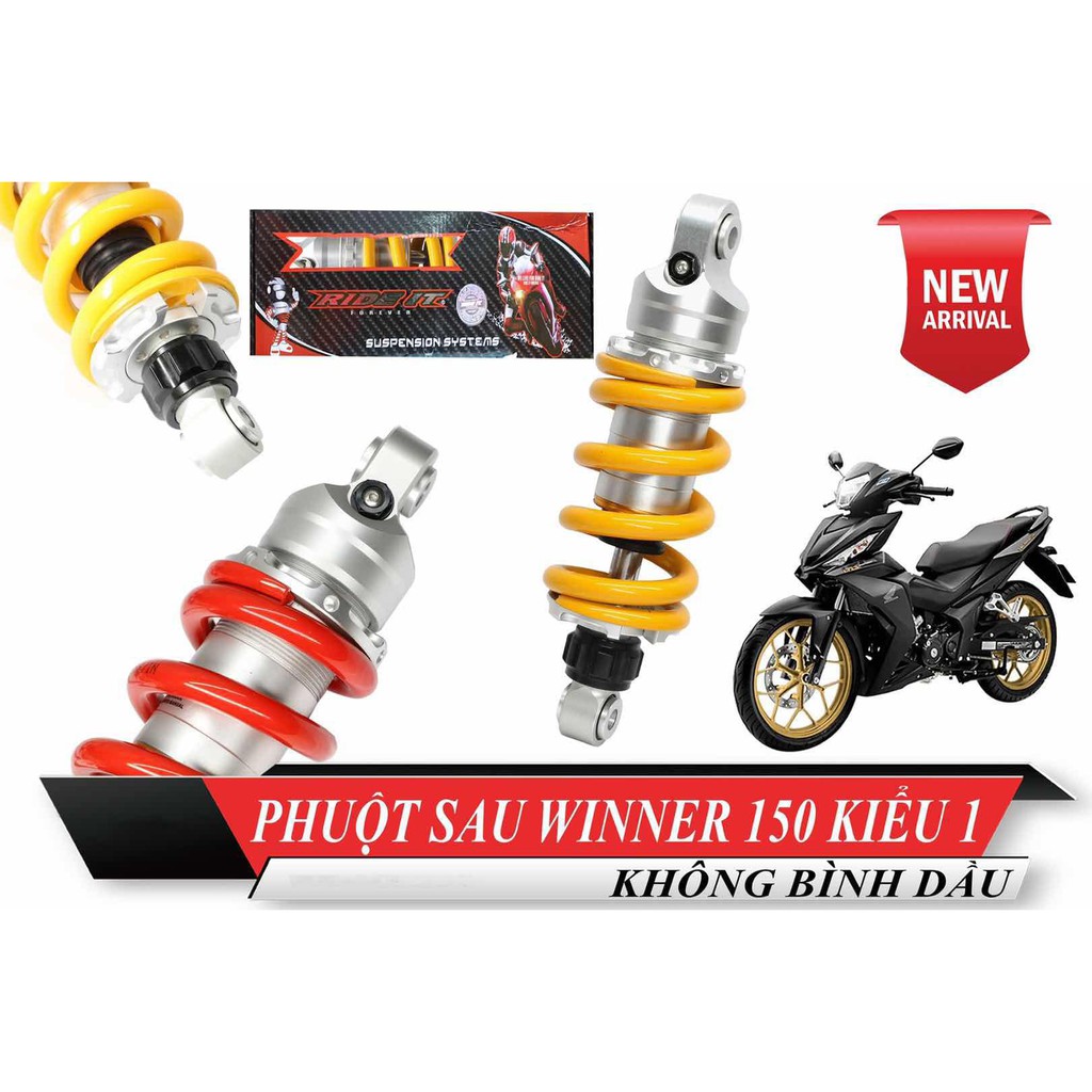 Phuộc Ride IT Không Bình Dầu Exciter, Winner, Sonic, Raider, Satria Fi