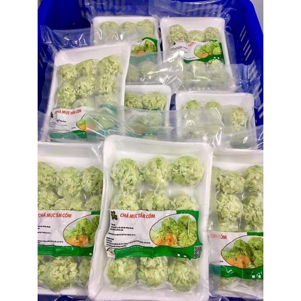 chả mực tẩm cốm  thơm ngon lạ miệng - DTFoods(CHUYÊN SỈ)