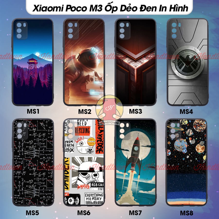 Ốp lưng TPU Silicon Xiaomi Poco M3 PocoM3 M 3 Ốp Nhựa Dẻo Đen Toàn Bộ In Hình Cao Cấp Nhiều Mẫu Phần B SIÊU BỀN