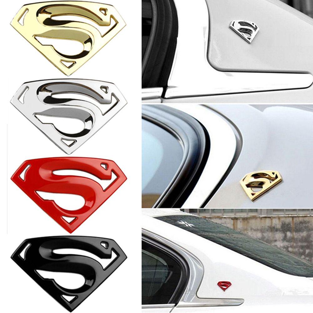 Logo Superman 3D Kim Loại dán ô tô