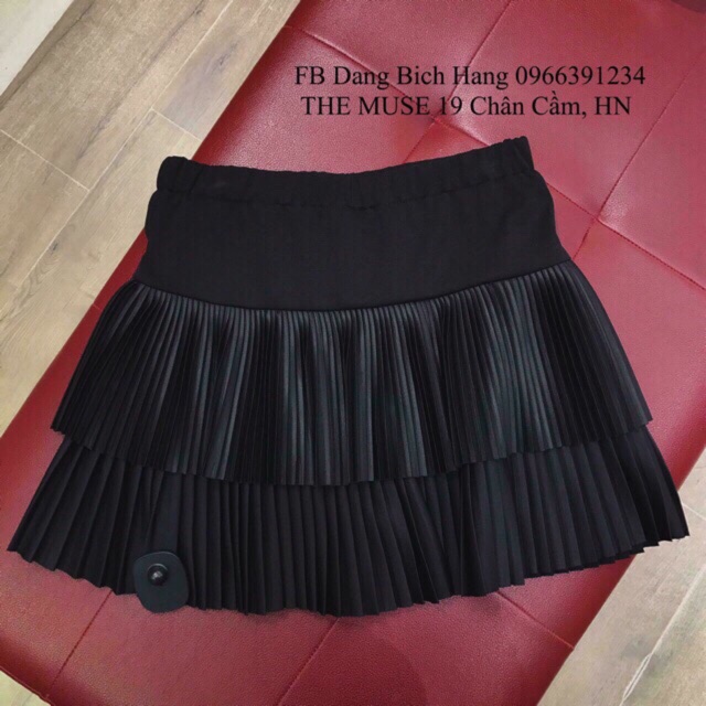 CHÂN VÁY XẾP LI 2 TẦNG