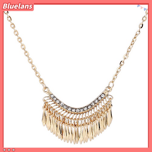 Dây chuyền hợp kim đính đá dạng tua rua