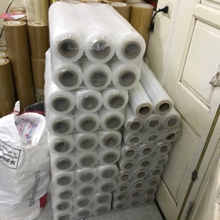 1 cuộn màng chít PE dùng để gói hàng bọc hàng trộng lượng khủng 3,6kg lõi siêu mỏng 5mm
