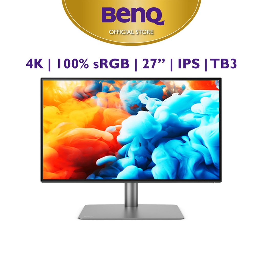 [MỚI] Màn hình máy tính BenQ PD2725U 27 inch 4K UHD 100% sRGB 95% P3 Thunderbolt 3 chuyên đồ họa xử lý hình ảnh