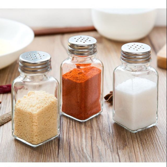 Hũ rắc tiêu, lọ rắc tiêu, lọ rắc gia vị thủy tinh sang trọng tiện lợi