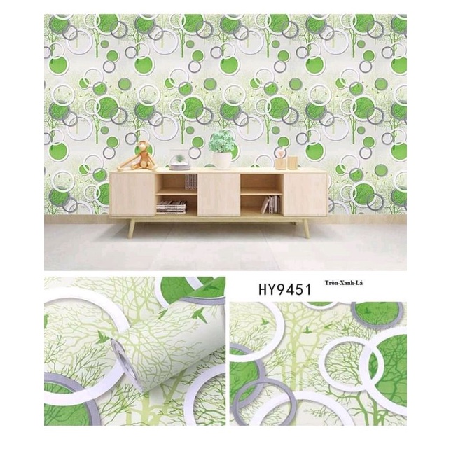 10m giấy dán tường có sẵn keo khổ 45cm.