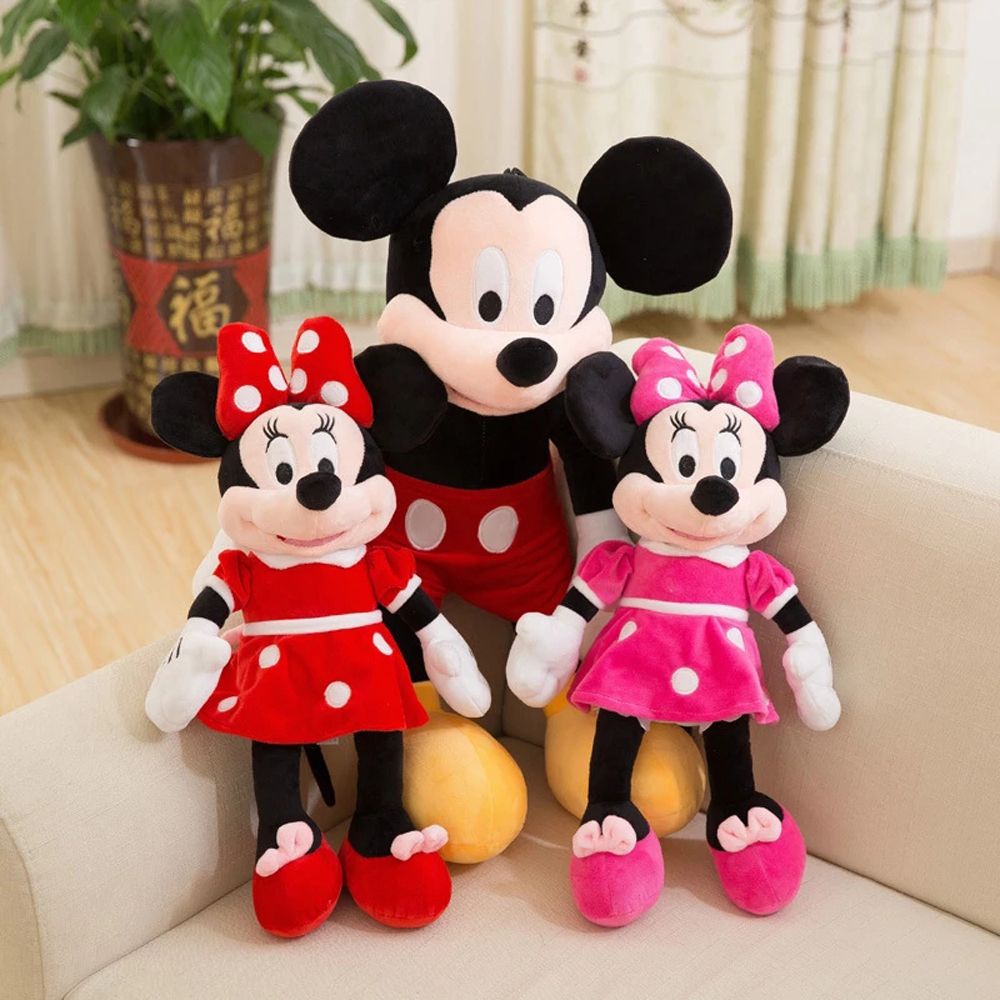 Đồ chơi chuột Mickey Minnie nhồi bông dễ thương cho bé