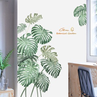 Decal dán tường Sticker mẫu hoa lá ZH031