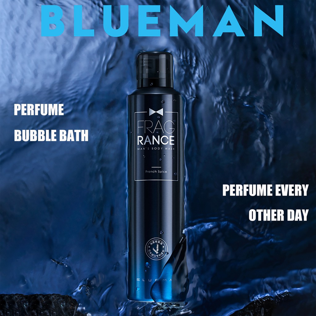 Sữa Tắm Nam Siêu Bọt Mousse BLUEMAN Dưỡng Ẩm Da Hương Thơm Dài Lâu 300ml