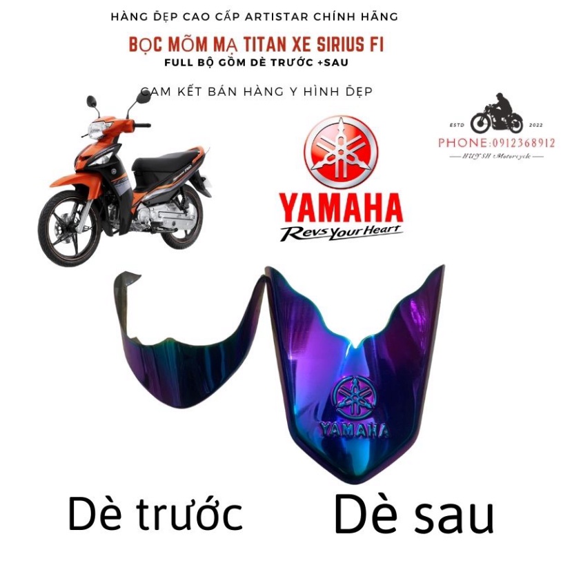 Bịt Mỏ Bịt Đuôi Dè Sirius FI, Bọc Mõm Dè Sirius FI, Ốp Mỏ Dè Sirius FI