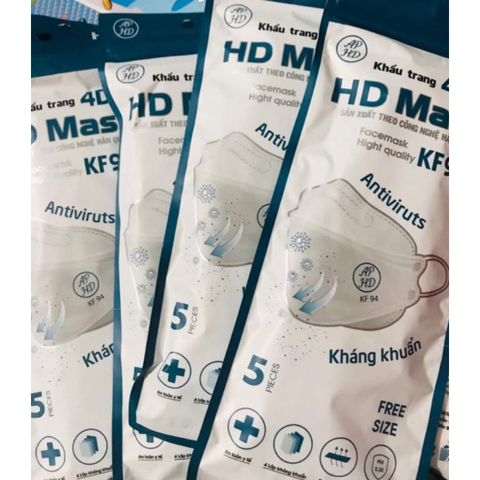 10 cái Khẩu Trang KF 94 Kháng Khuẩn Thương hiệu An Phong