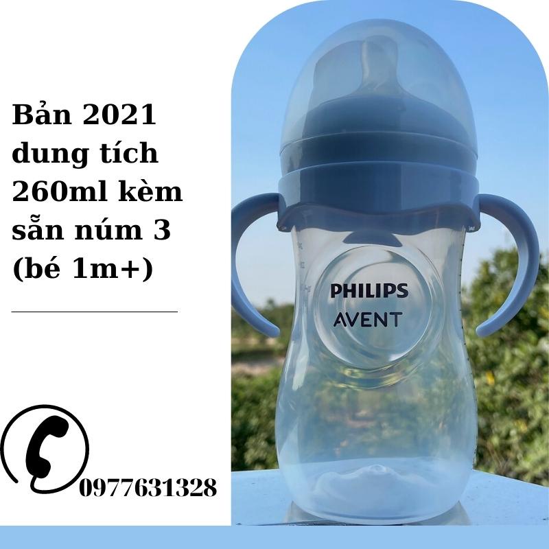 Bình sữa Avent Natural bản mới nhất 2021 dung tích 125ml-260ml-330ml