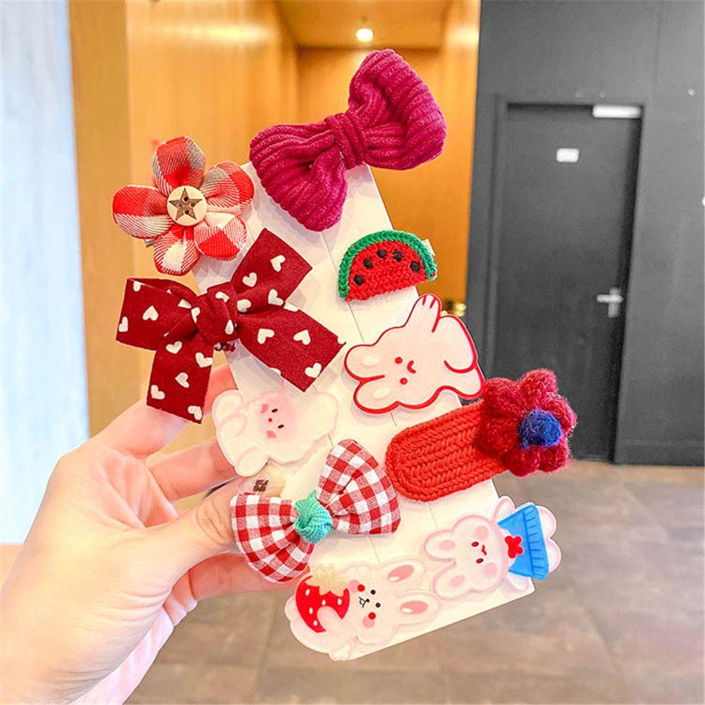 JUNE Bộ Kẹp Tóc Nhiều Kiểu Dáng Cho Bé Gái