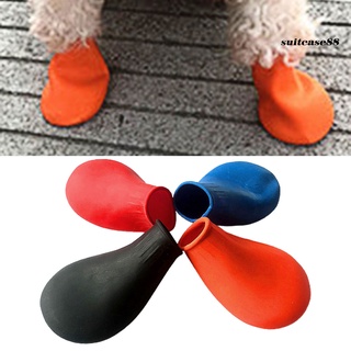 Set 4 Giày Chống Trượt Không Thấm Nước Chuyên Dụng Cho Thú Cưng