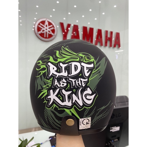 MŨ BẢO HIỂM JET PHIÊN BẢN RIDE AS THE KING CHÍNH HÃNG