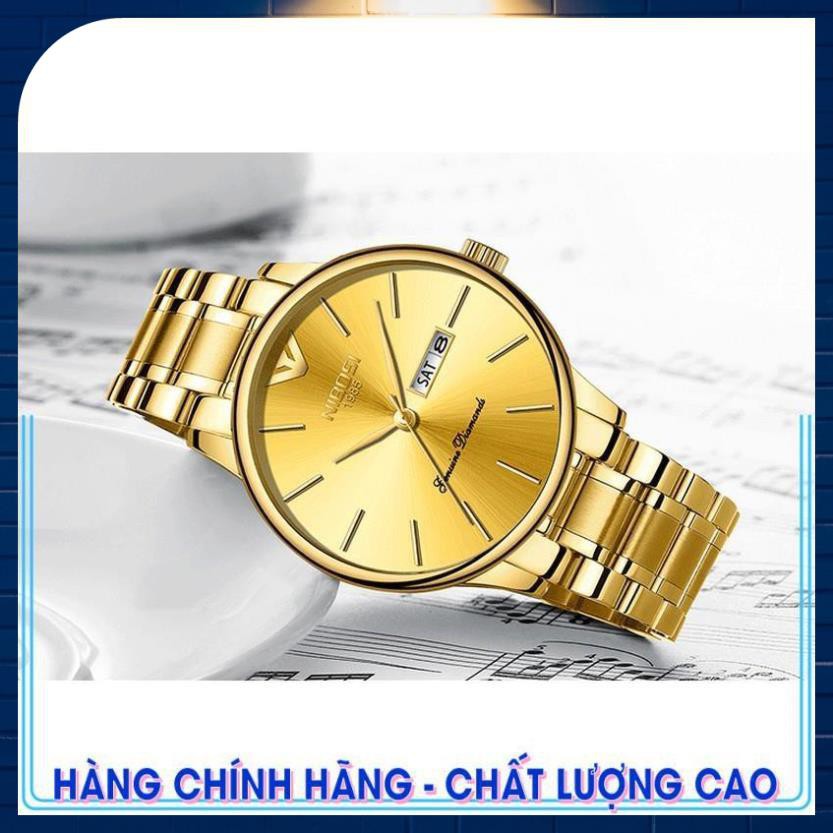 [CAO CẤP] Đồng hồ nam dây thép đặc Nibosi 2332 (fullbox)